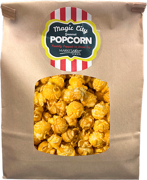 Cheddar Caramel Popcorn Bag