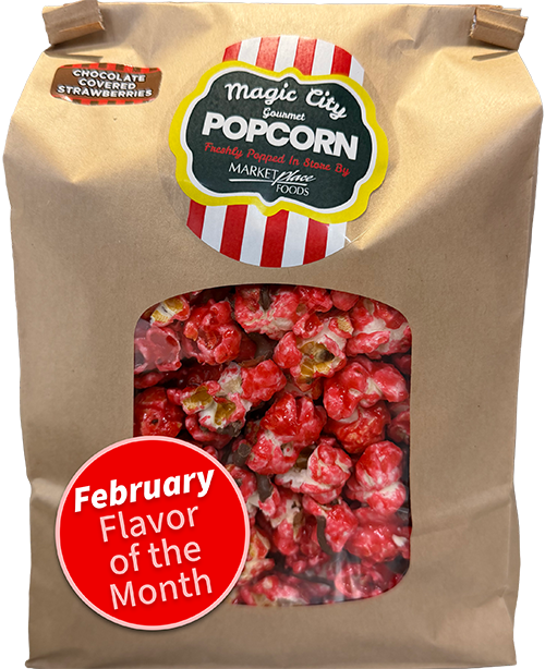 Chocolate Covered Strawberry Popcorn Bag