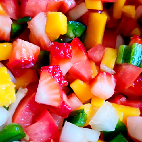 strawberry mango pico de gallo